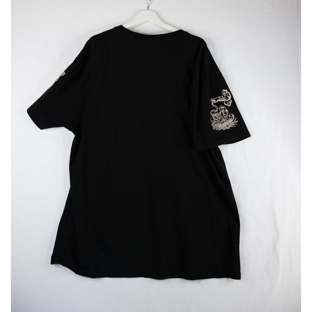 Rebel Vengeance Graphic T-Shirt Mens XXL Black Excellent Streetwear Lightning - Picture 5 of 7
